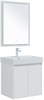 AQUANET Мебель для ванной подвесная / напольная Nova Lite 60 белый глянец (2 дверцы) - фото 278824