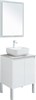 AQUANET Мебель для ванной подвесная / напольная Nova Lite 60 белый глянец (2 дверцы) - фото 278829