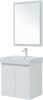 AQUANET Мебель для ванной подвесная / напольная Nova Lite 60 белый глянец (2 дверцы) - фото 278832
