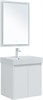 AQUANET Мебель для ванной подвесная / напольная Nova Lite 60 белый глянец (2 дверцы) - фото 278836
