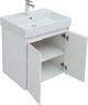 AQUANET Мебель для ванной подвесная / напольная Nova Lite 60 белый глянец (2 дверцы) - фото 278837