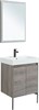 AQUANET Мебель для ванной подвесная / напольная Nova Lite 60 дуб рошелье (2 дверцы) - фото 278841