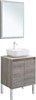 AQUANET Мебель для ванной подвесная / напольная Nova Lite 60 дуб рошелье (2 дверцы) - фото 278842