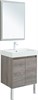 AQUANET Мебель для ванной подвесная / напольная Nova Lite 60 дуб рошелье (2 дверцы) - фото 278844