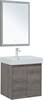 AQUANET Мебель для ванной подвесная / напольная Nova Lite 60 дуб рошелье (2 дверцы) - фото 278849