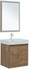 AQUANET Мебель для ванной подвесная / напольная Nova Lite 60 дуб рустикальный (2 дверцы) - фото 278854