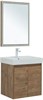 AQUANET Мебель для ванной подвесная / напольная Nova Lite 60 дуб рустикальный (2 дверцы) - фото 278855