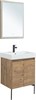 AQUANET Мебель для ванной подвесная / напольная Nova Lite 60 дуб рустикальный (2 дверцы) - фото 278856