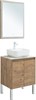 AQUANET Мебель для ванной подвесная / напольная Nova Lite 60 дуб рустикальный (2 дверцы) - фото 278858