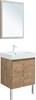 AQUANET Мебель для ванной подвесная / напольная Nova Lite 60 дуб рустикальный (2 дверцы) - фото 278859