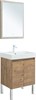 AQUANET Мебель для ванной подвесная / напольная Nova Lite 60 дуб рустикальный (2 дверцы) - фото 278860