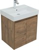 AQUANET Мебель для ванной подвесная / напольная Nova Lite 60 дуб рустикальный (2 дверцы) - фото 278862