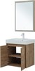 AQUANET Мебель для ванной подвесная / напольная Nova Lite 60 дуб рустикальный (2 дверцы) - фото 278863