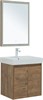 AQUANET Мебель для ванной подвесная / напольная Nova Lite 60 дуб рустикальный (2 дверцы) - фото 278868