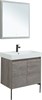 AQUANET Мебель для ванной подвесная / напольная Nova Lite 75 дуб рошелье (2 дверцы) - фото 278887