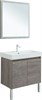 AQUANET Мебель для ванной подвесная / напольная Nova Lite 75 дуб рошелье (2 дверцы) - фото 278888
