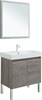 AQUANET Мебель для ванной подвесная / напольная Nova Lite 75 дуб рошелье (2 дверцы) - фото 278889