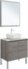 AQUANET Мебель для ванной подвесная / напольная Nova Lite 75 дуб рошелье (2 дверцы) - фото 278890