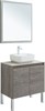 AQUANET Мебель для ванной подвесная / напольная Nova Lite 75 дуб рошелье (2 дверцы) - фото 278891