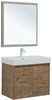 AQUANET Мебель для ванной подвесная / напольная Nova Lite 75 дуб рустикальный (2 дверцы) - фото 278901