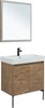 AQUANET Мебель для ванной подвесная / напольная Nova Lite 75 дуб рустикальный (2 дверцы) - фото 278902
