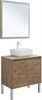 AQUANET Мебель для ванной подвесная / напольная Nova Lite 75 дуб рустикальный (2 дверцы) - фото 278903