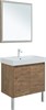 AQUANET Мебель для ванной подвесная / напольная Nova Lite 75 дуб рустикальный (2 дверцы) - фото 278905