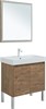 AQUANET Мебель для ванной подвесная / напольная Nova Lite 75 дуб рустикальный (2 дверцы) - фото 278906