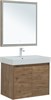 AQUANET Мебель для ванной подвесная / напольная Nova Lite 75 дуб рустикальный (2 дверцы) - фото 278912