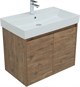 AQUANET Мебель для ванной подвесная / напольная Nova Lite 75 дуб рустикальный (2 дверцы) - фото 278914