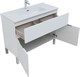 AQUANET Мебель для ванной напольная напольнаяАлвита New 100 1 ящик, 2 дверцы, белый матовый - фото 279046