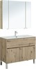 AQUANET Мебель для ванной напольная Алвита New 100 1 ящик, 2 дверцы, дуб веллингтон белый - фото 279052
