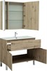 AQUANET Мебель для ванной напольная Алвита New 100 1 ящик, 2 дверцы, дуб веллингтон белый - фото 279056