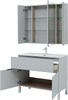 AQUANET Мебель для ванной напольная напольнаяАлвита New 100 1 ящик, 2 дверцы, серый - фото 279071