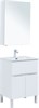 AQUANET Мебель для ванной напольная напольнаяАлвита New 60 1 ящик, 2 дверцы, белый матовый - фото 279177