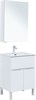 AQUANET Мебель для ванной напольная напольнаяАлвита New 60 1 ящик, 2 дверцы, белый матовый - фото 279178