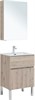 AQUANET Мебель для ванной напольная напольнаяАлвита New 60 1 ящик, 2 дверцы, дуб веллингтон белый - фото 279189