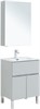 AQUANET Мебель для ванной напольная напольнаяАлвита New 60 1 ящик, 2 дверцы, серый - фото 279199