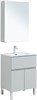 AQUANET Мебель для ванной напольная напольнаяАлвита New 60 1 ящик, 2 дверцы, серый - фото 279200