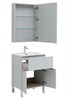 AQUANET Мебель для ванной напольная напольнаяАлвита New 60 1 ящик, 2 дверцы, серый - фото 279208
