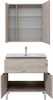 AQUANET Мебель для ванной напольная напольнаяАлвита New 80 1 ящик, 2 дверцы, дуб веллингтон белый - фото 279335