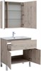 AQUANET Мебель для ванной напольная напольнаяАлвита New 80 1 ящик, 2 дверцы, дуб веллингтон белый - фото 279336