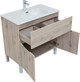 AQUANET Мебель для ванной напольная напольнаяАлвита New 80 1 ящик, 2 дверцы, дуб веллингтон белый - фото 279343