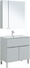 AQUANET Мебель для ванной напольная напольнаяАлвита New 80 1 ящик, 2 дверцы, серый - фото 279346