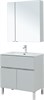 AQUANET Мебель для ванной напольная напольнаяАлвита New 80 1 ящик, 2 дверцы, серый - фото 279350