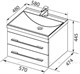 AQUANET Мебель для ванной подвесная Верона 58 черный матовый AQUANET-287636 - фото 279651