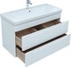 AQUANET Мебель для ванной подвесная София 105 белый глянец (2 ящика) - фото 279813