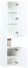 AQUANET Шкаф-Пенал подвесной / напольный Бруклин 35 белый - фото 280533