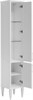 AQUANET Пенал подвесной / напольный Бостон 36 L белый матовый (ручки золото) - фото 280594