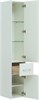 AQUANET Шкаф-Пенал подвесной Августа белый (ручки хром) - фото 280821